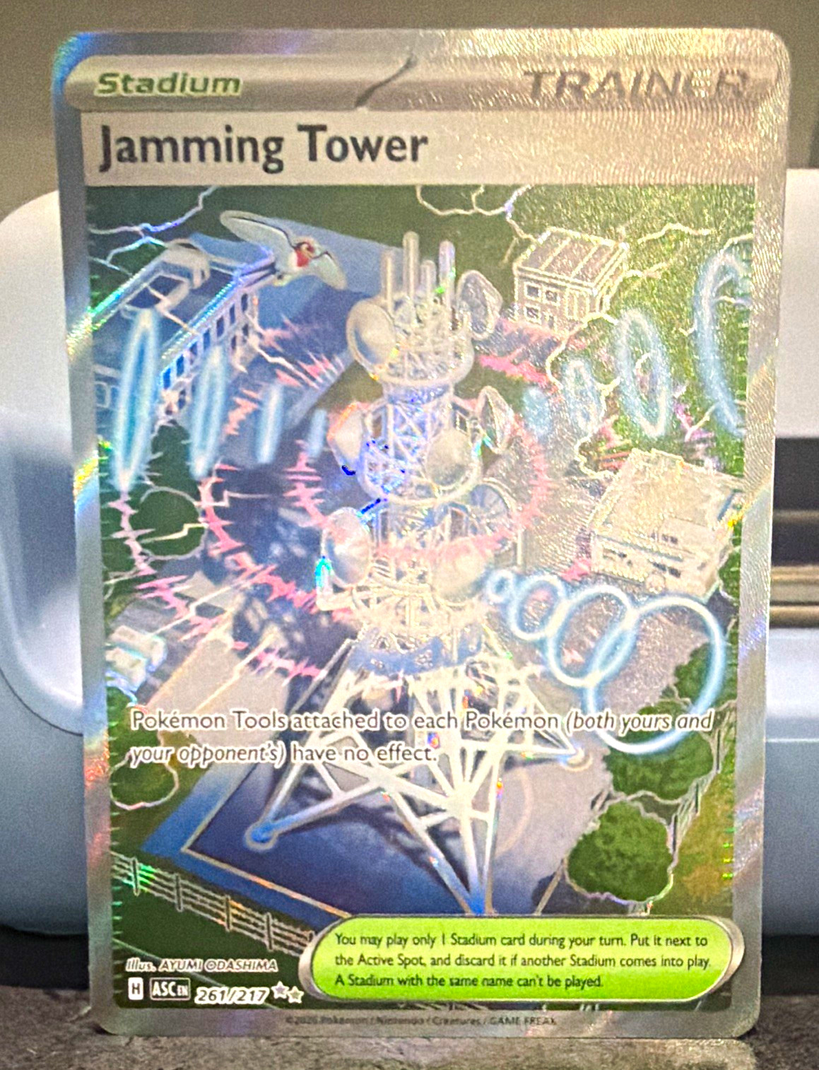 Pokémon Jamming Tower 261/217 Holo MINT FAST SHIP! 🔥📫💨