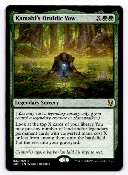 Kamahl’s Druidic Vow Dominaria – MTG NM 166