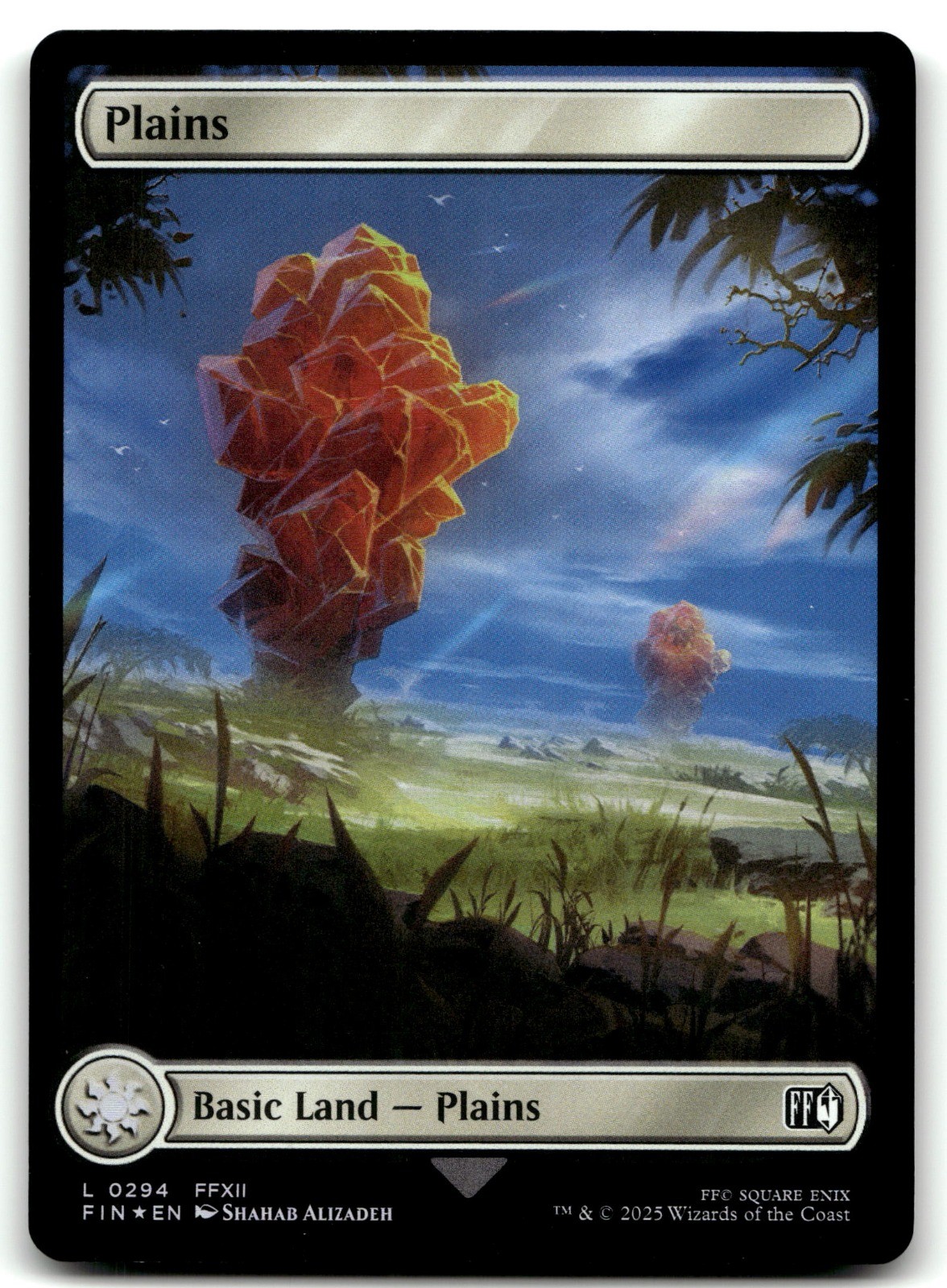 Plains (0294) MTG Foil FIN 294 White Shahab Alizadeh