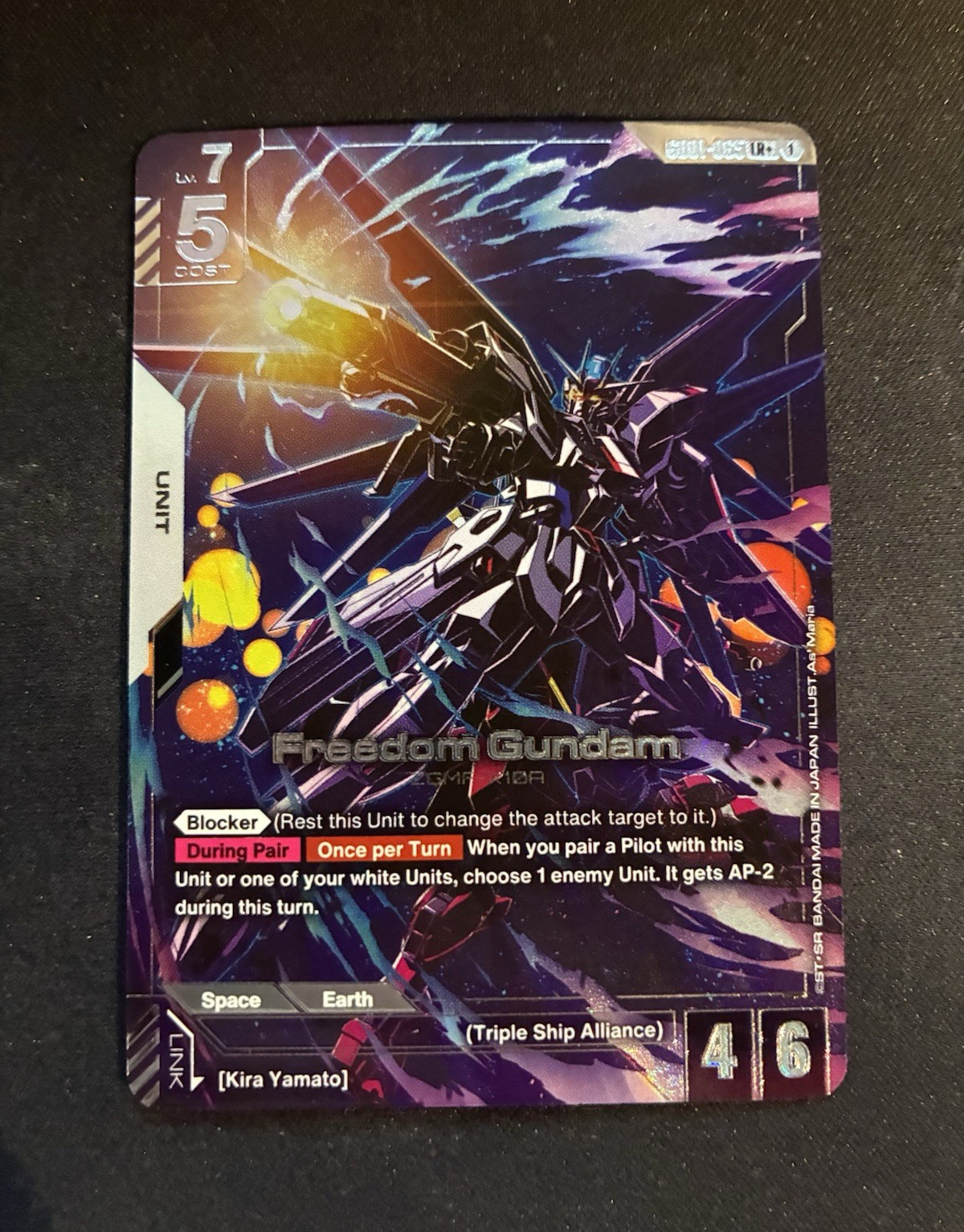 Bandai Gundam Card Game: Freedom Gundam (LR+) – Newtype Rising (GD01)