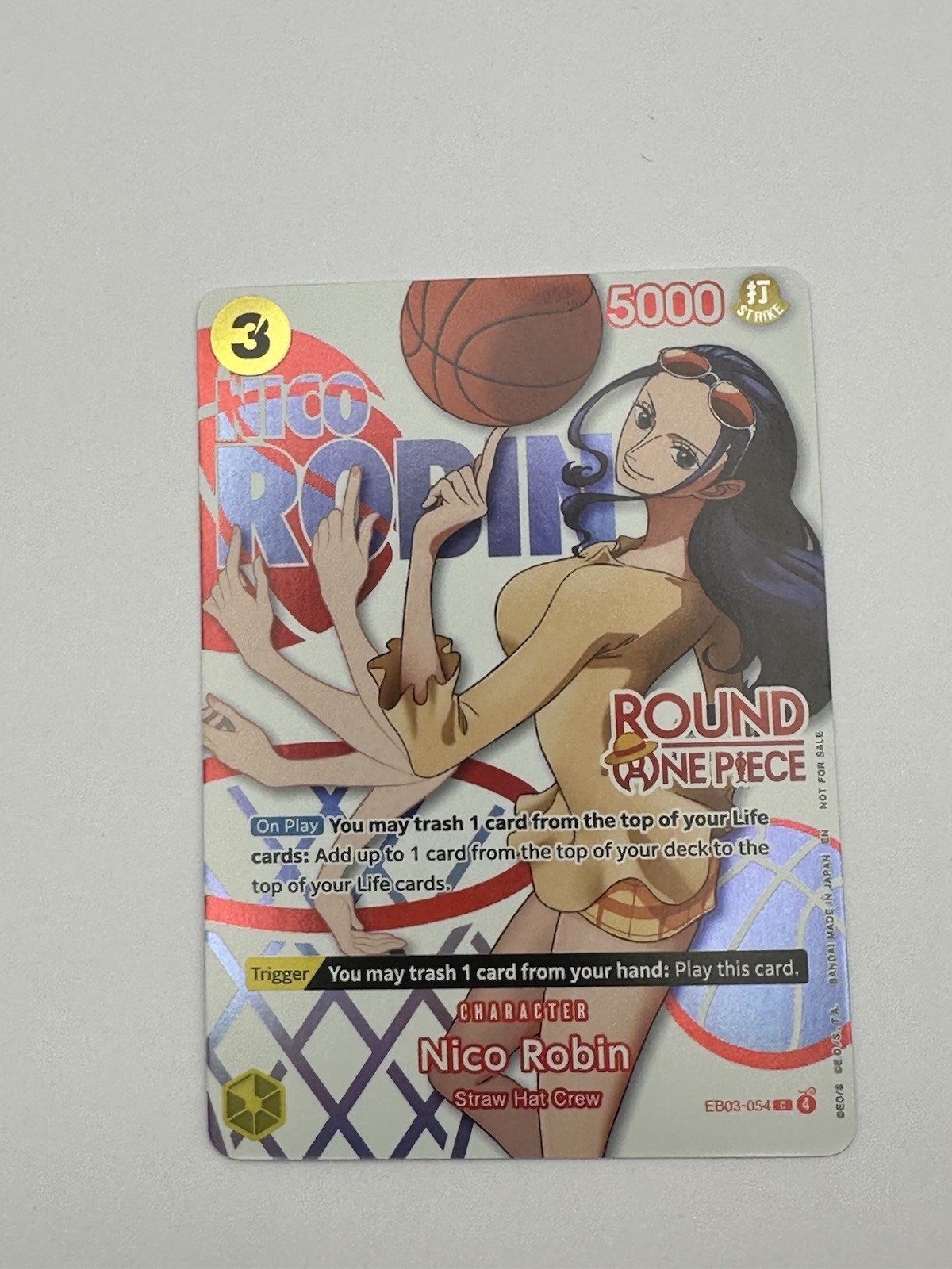 Round 1 x One Piece Nico Robin EB03-054 Promo Card English