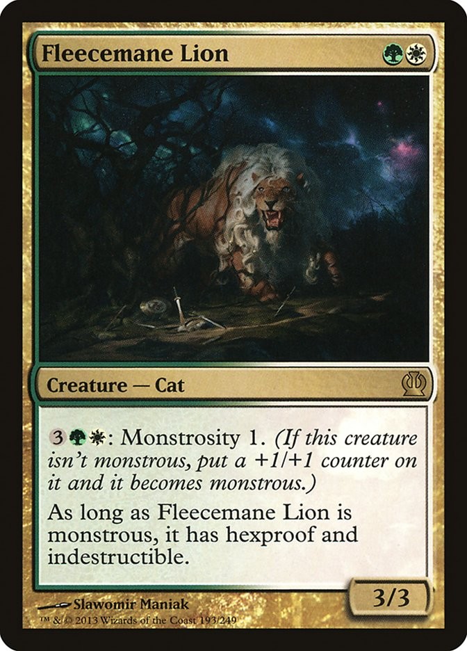 MTG Magic the Gathering Fleecemane Lion (193/260) Theros MP