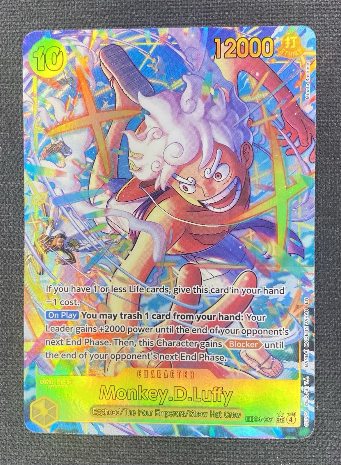 Monkey D Luffy Eb04-061 Sec One Piece Card English Near Mint Never Played