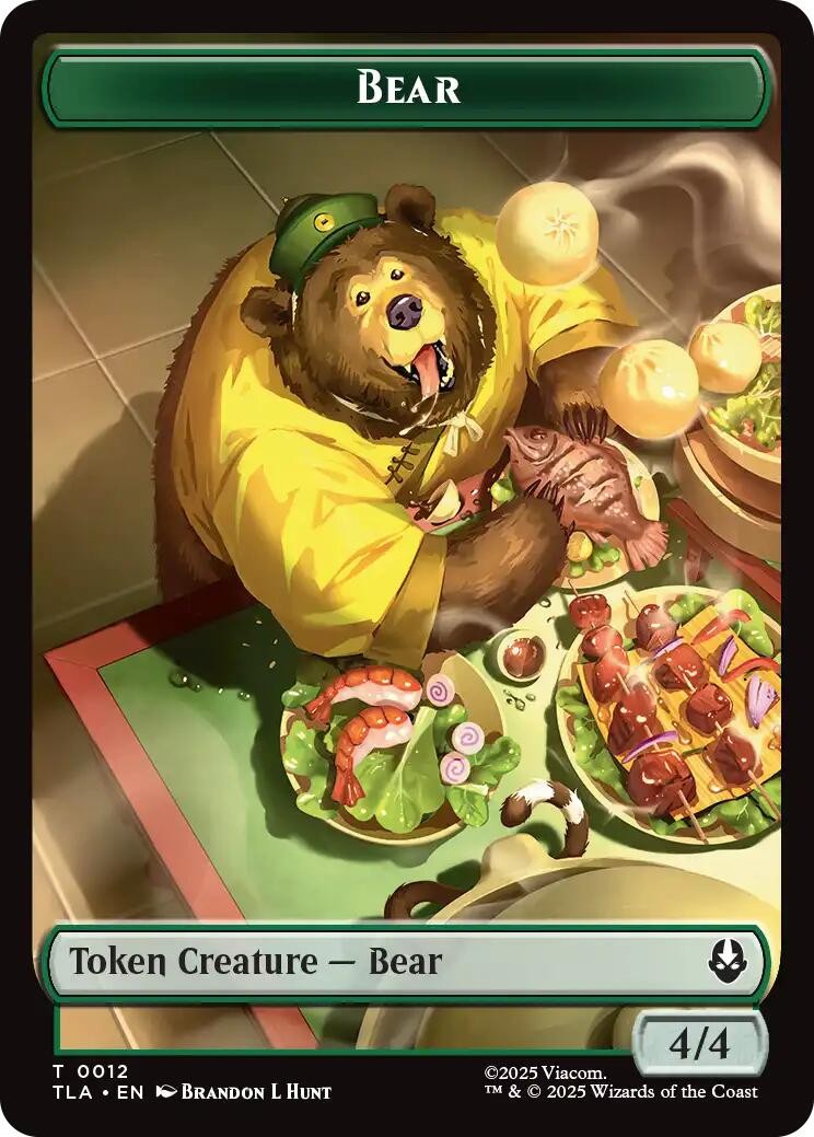 Bear // Food (0020) Double-Sided Token 12 // 20 Avatar: The Last Airbender NM EN