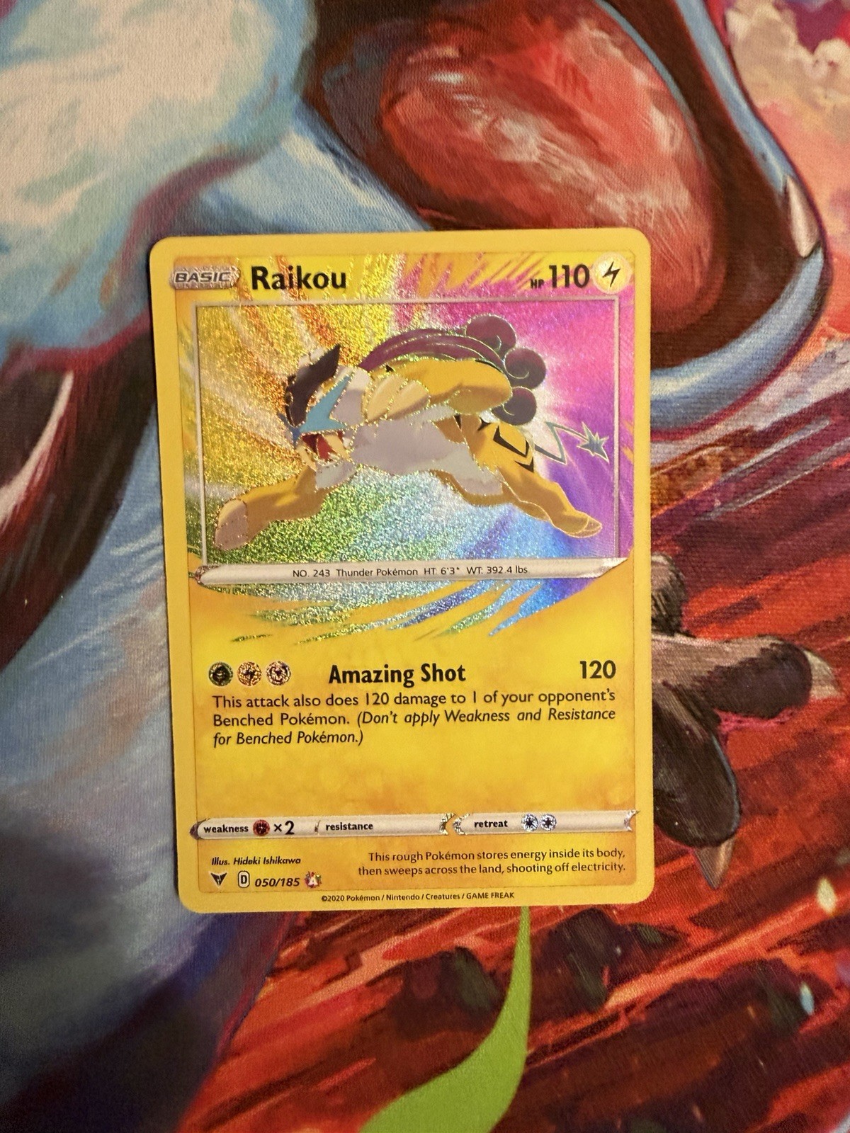 Raikou 050/185 Swsh04: Vivid Voltage Holo Amazing Rare NM