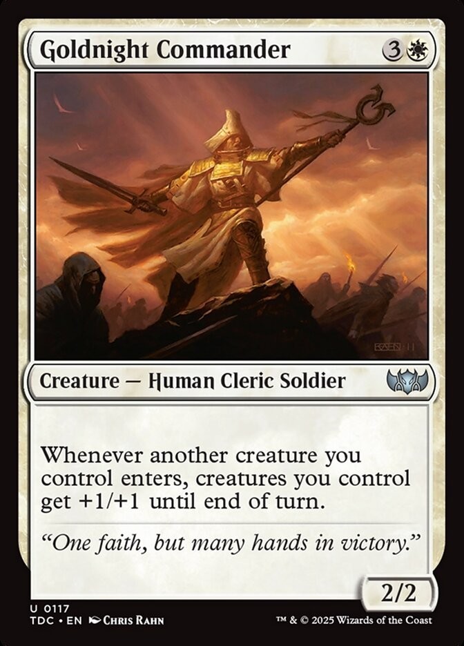 Goldnight Commander 0117 Non Foil Uncommon Tarkir Dragonstorm Commander MTG NM