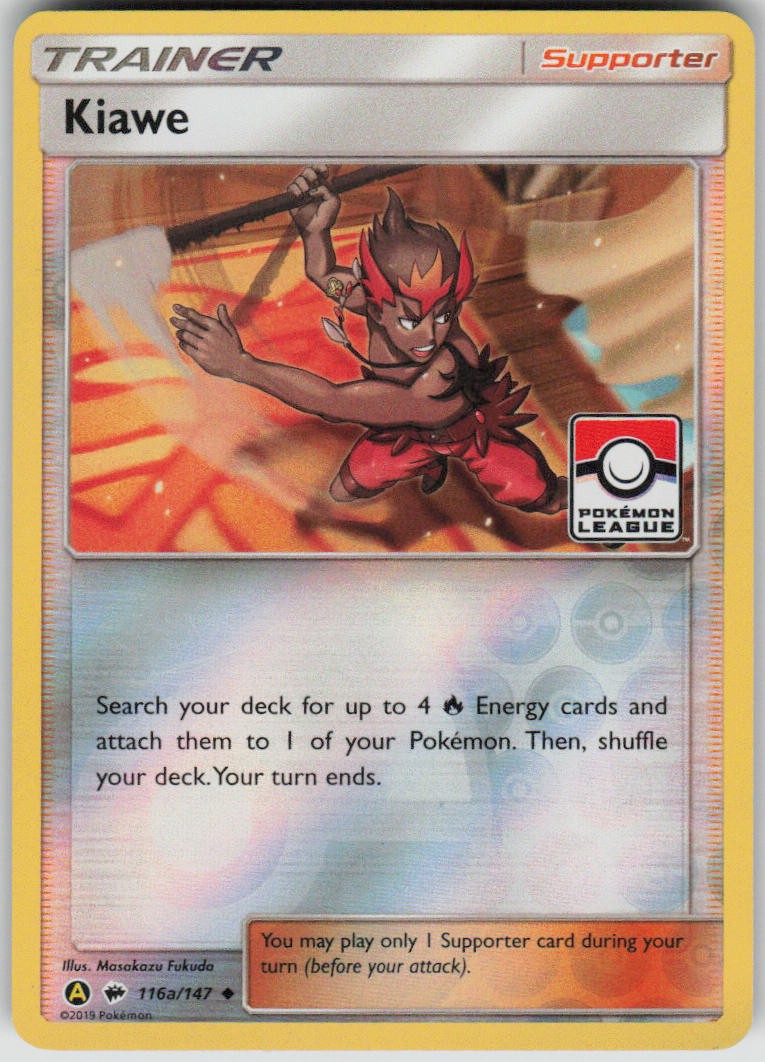 Pokemon Kiawe – (Pokemon League) Promo League & Championship Cards 116a/147 NM