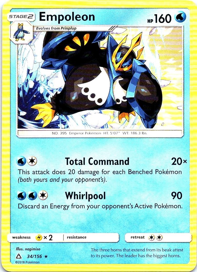 Empoleon 34/156 Rare Ultra Prism Pokemon Near Mint