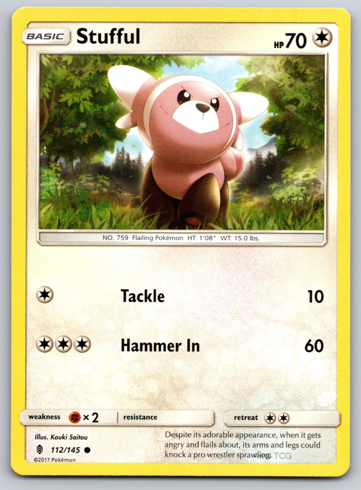 Stufful 112/145 SM – Guardians Rising Common NM