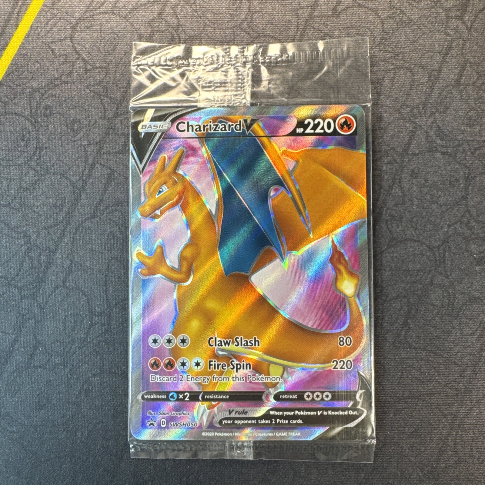 Charizard V SWSH050 SWSH: Sword & Shield Black Star Promo Holo Pokemon Sealed