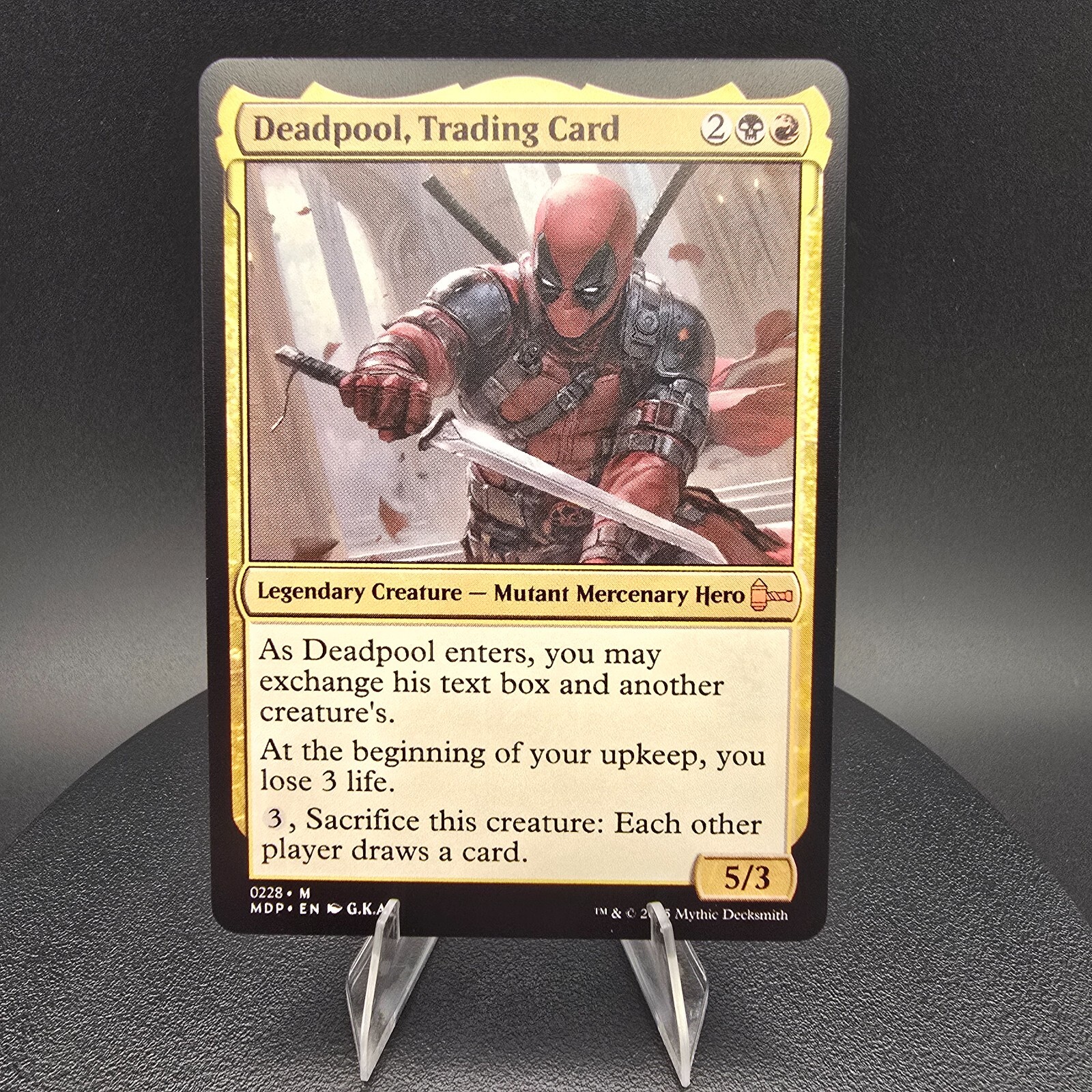 Deadpool, Trading Card – Custom Magic: The Gathering Card – High-Quality