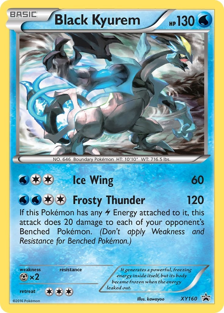 Pokemon Black Kyurem XY160 XY Promos Promo NM EN