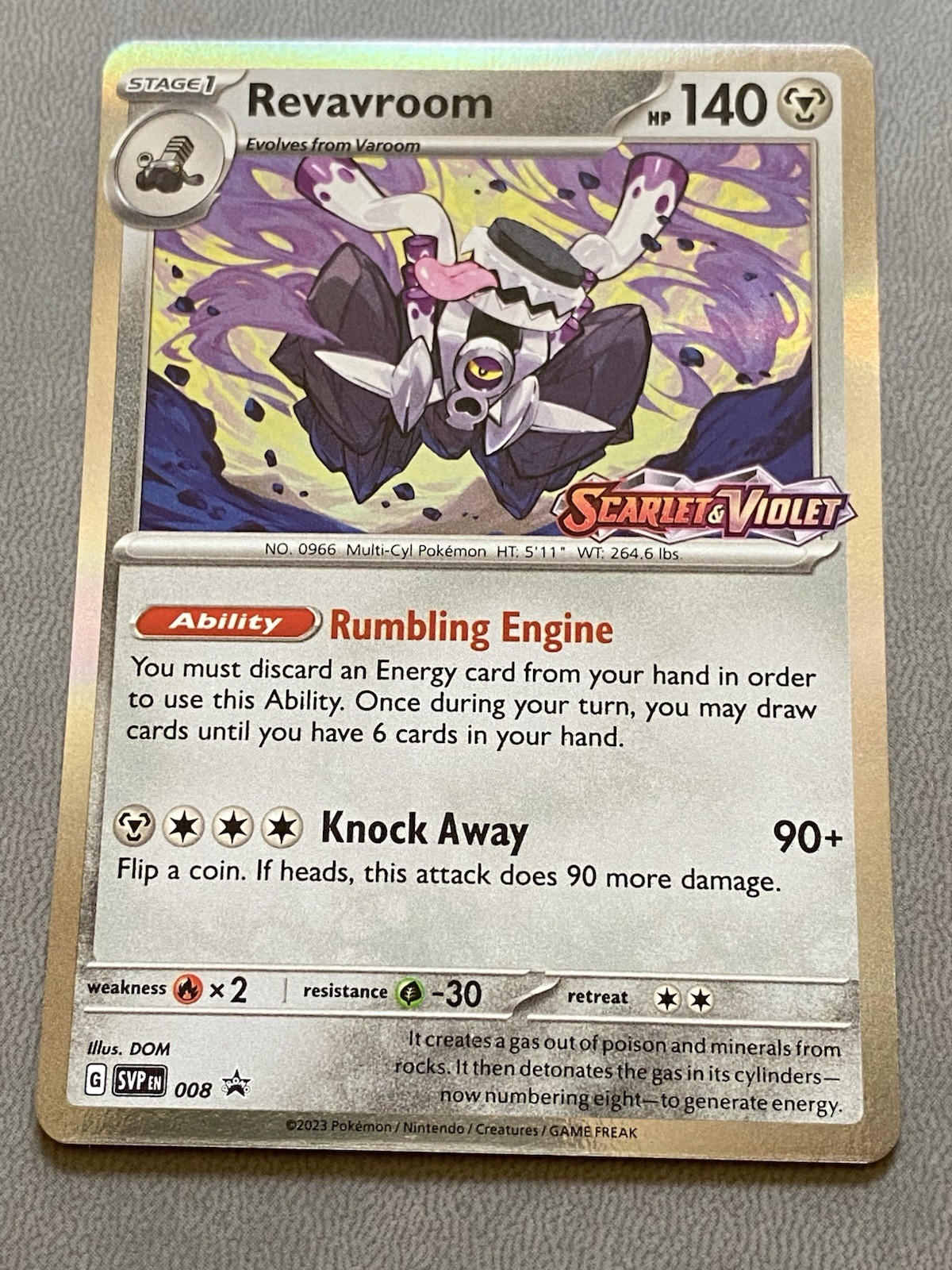 Revavroom – 008 (Prerelease) [SVP – 008] SV: Scarlet & Violet Promo Cards – NM
