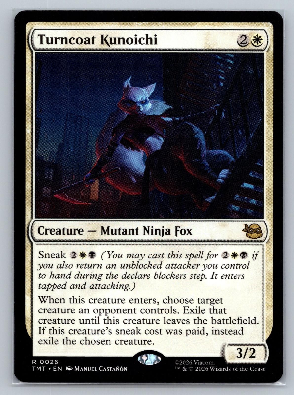 Turncoat Kunoichi 26 Teenage Mutant Ninja Turtles TMT R MTG Castañón