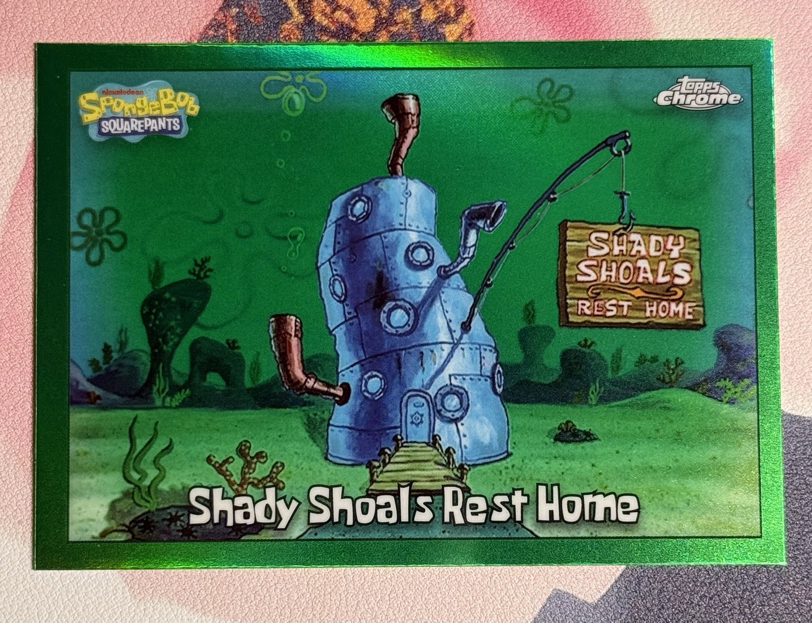2025 Topps Chrome Spongebob KELP GREEN REFRACTOR Cards #1-200 – You Choose!