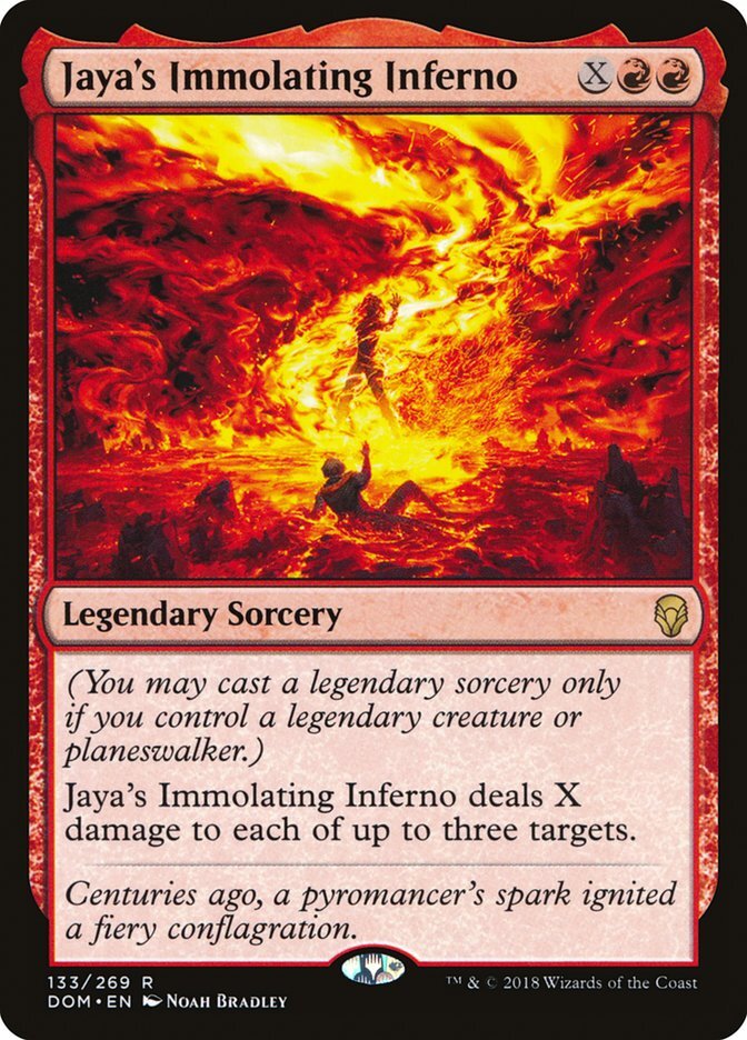 Jaya’s Immolating Inferno 133 Rare Dominaria DOM MTG