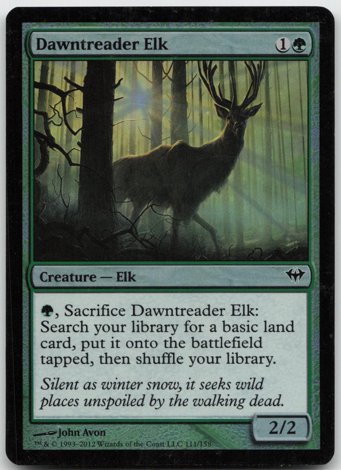 Dawntreader Elk 111 Common Dark Ascension Magic: The Gathering Foil LP