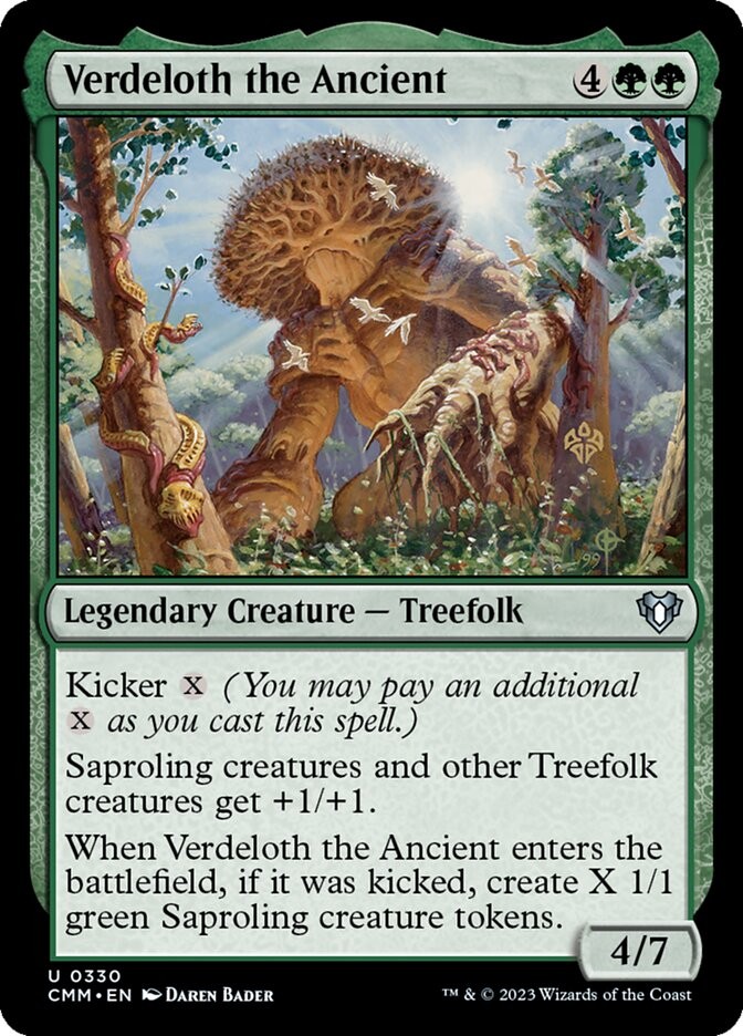 MTG Magic the Gathering Verdeloth the Ancient (330/1455) Commander Masters LP