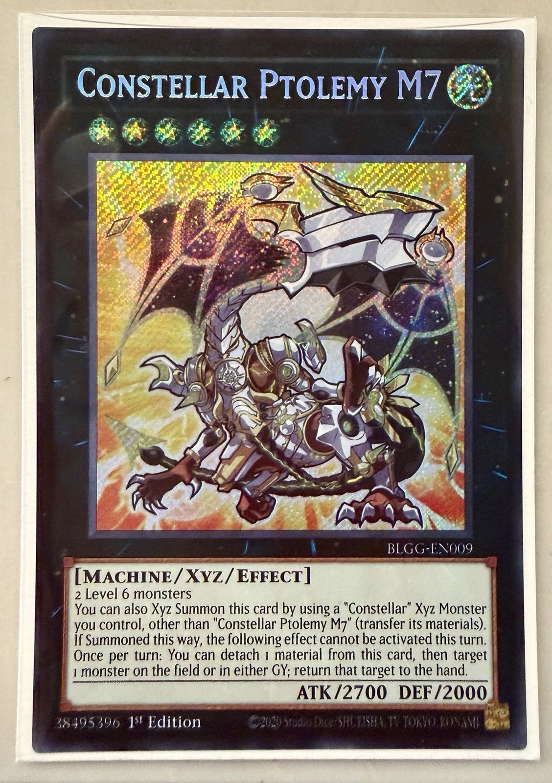 Yugioh! 1x Constellar Ptolemy M7 BLGG-EN009 Secret Rare 1st Ed NM