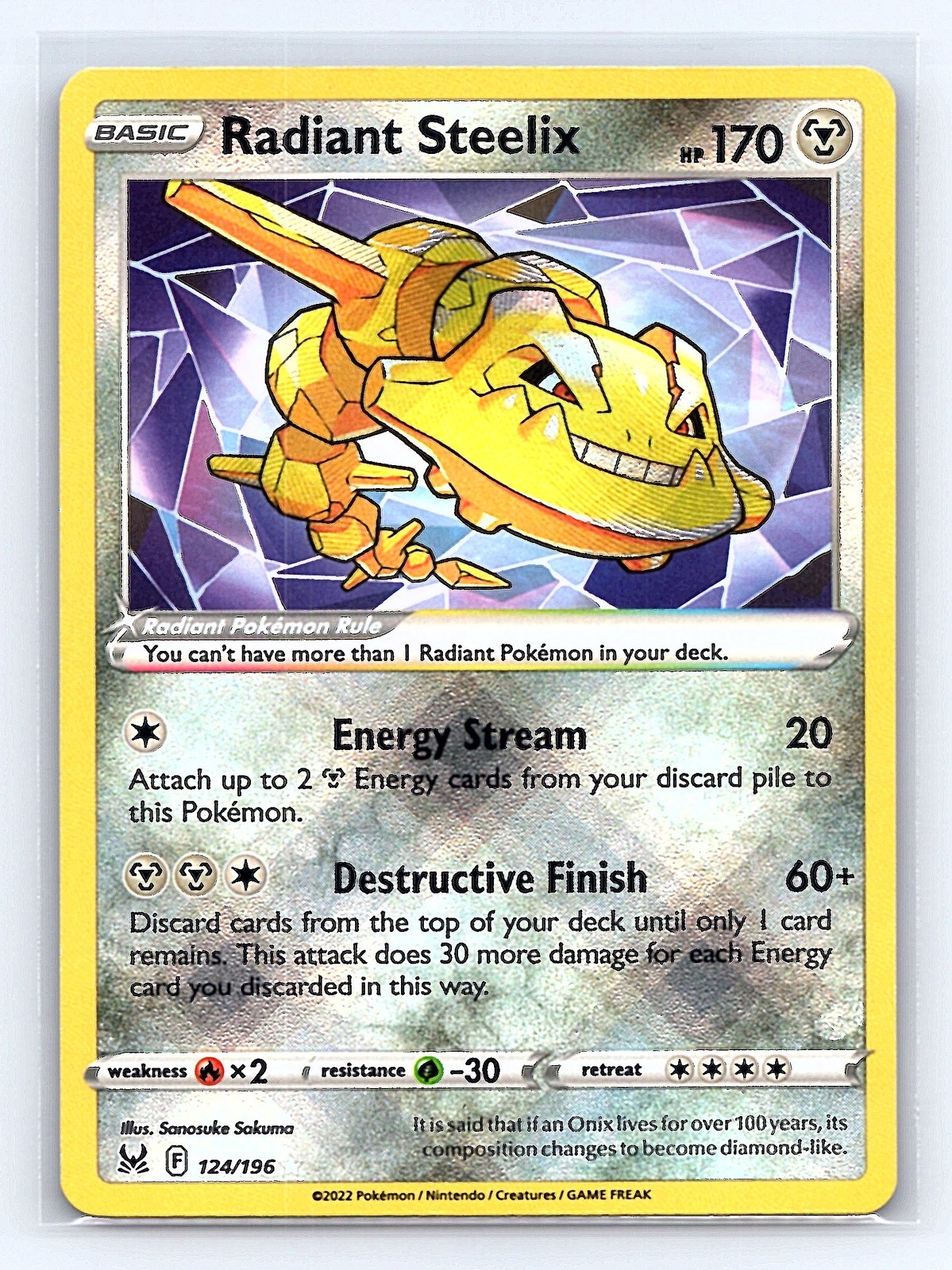 SWSH11: Lost Origin #124/196 Radiant Steelix