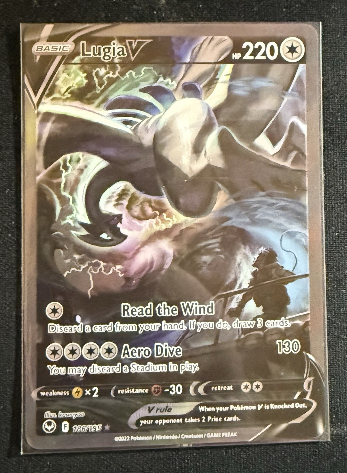 Lugia V (Alternate Full Art) 186/195 Swsh12: Sword & Shield – Silver Tempest…