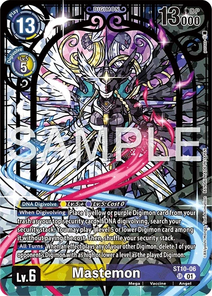 Mastemon Alternate Art Foil – ST10-06 NM – Digimon TCG
