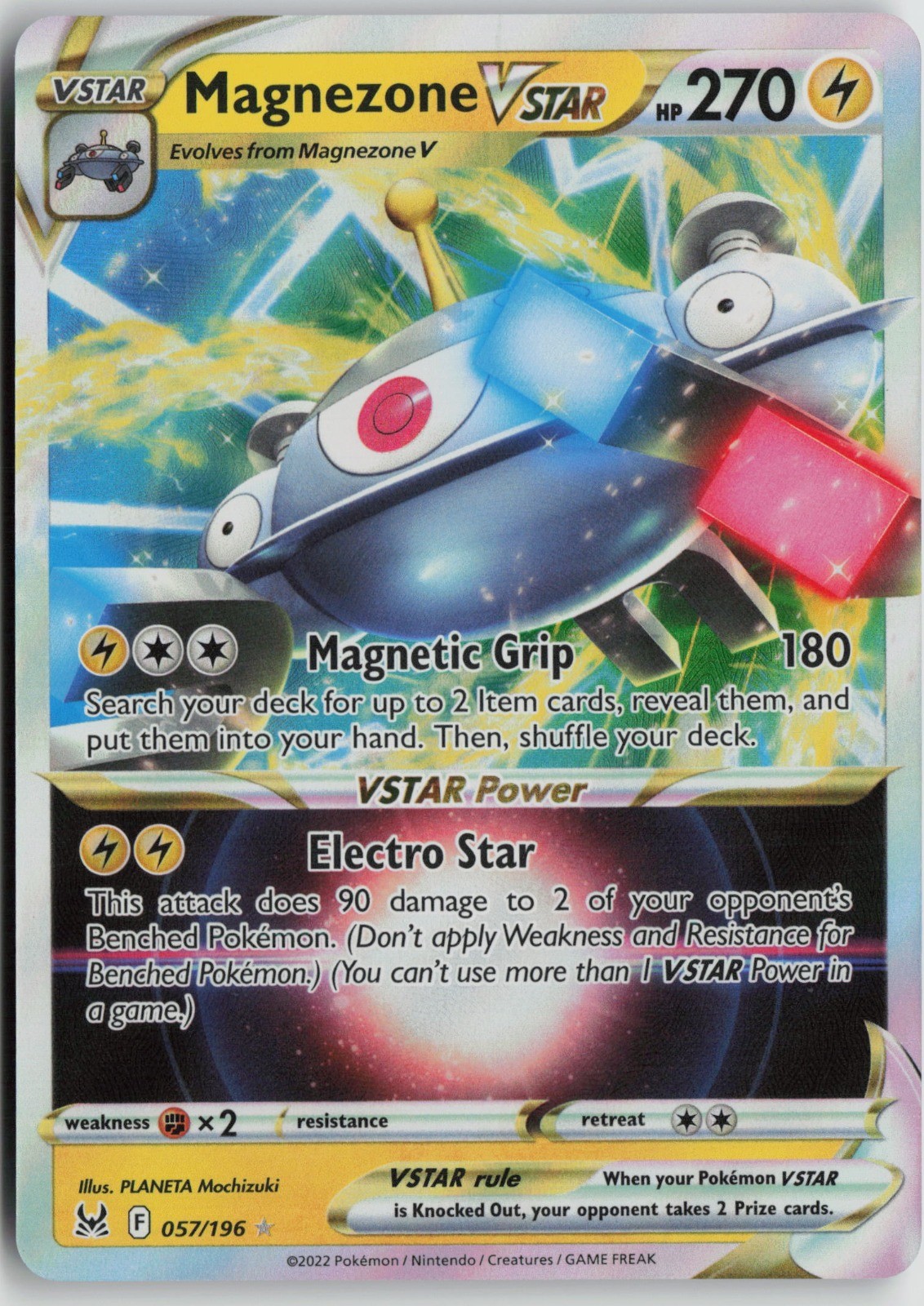 Magnezone VSTAR Ultra Rare Holo SWSH11: Lost Origin 057/196 NM PLANETA Mochizuki