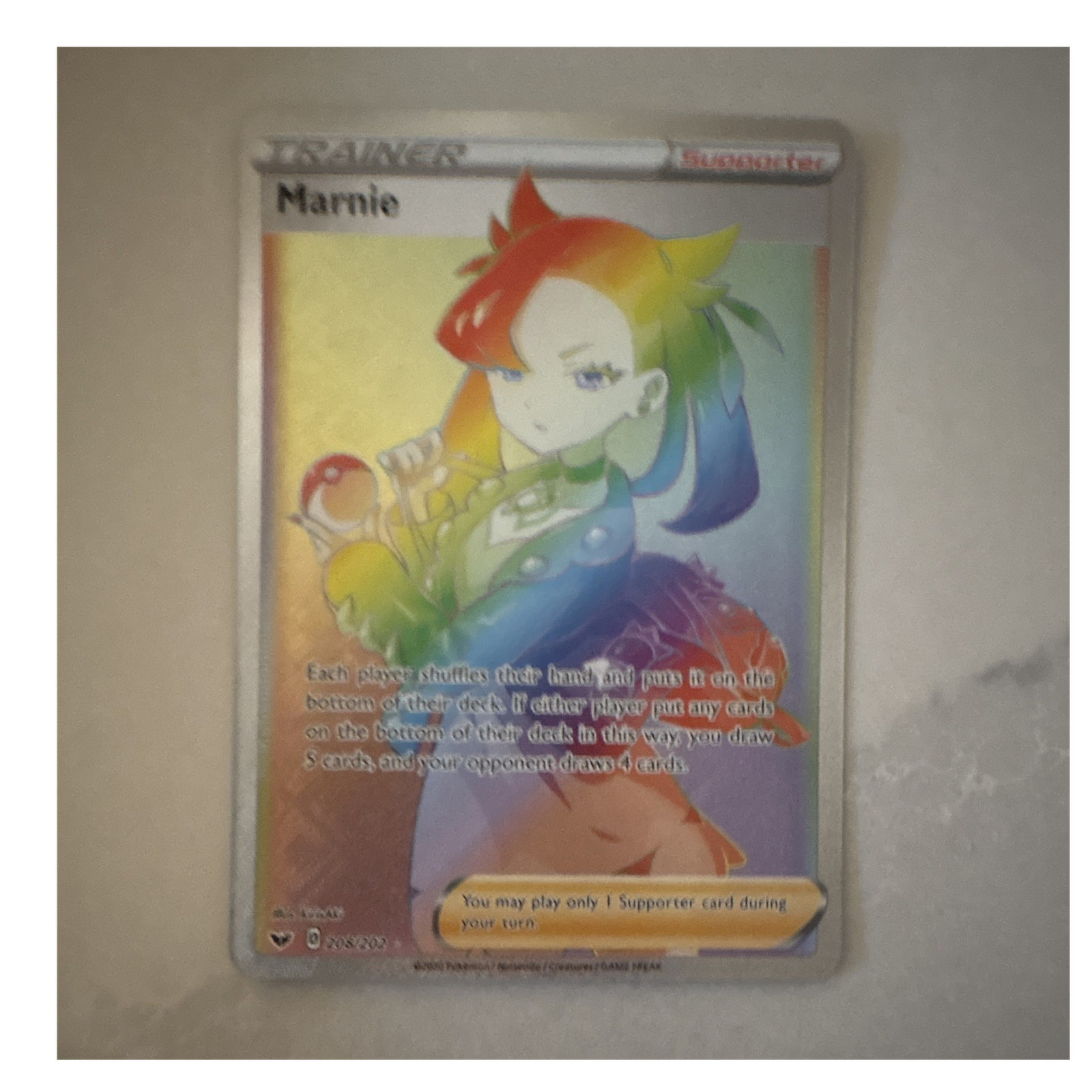 Marnie 208/202 Swsh01 Sword & Shield Secret Rare Full Art Holo English