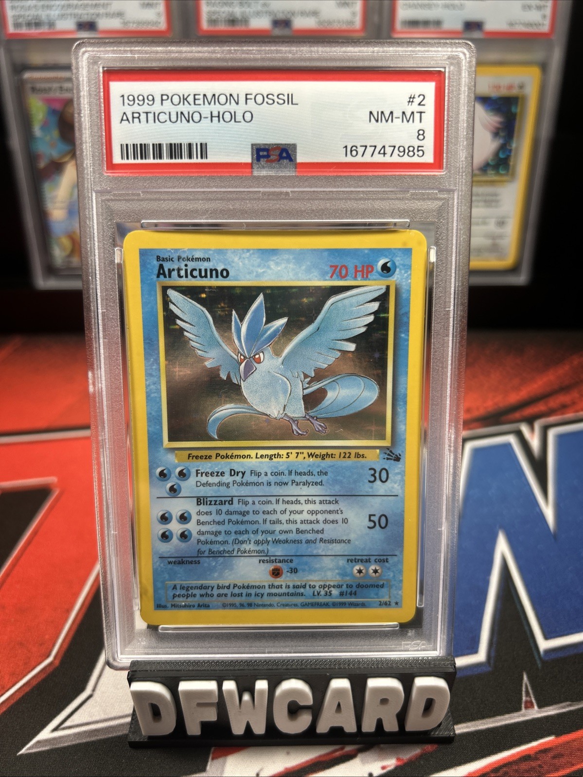 1999 Articuno 2/62 Fossil Holo NM-MT 8
