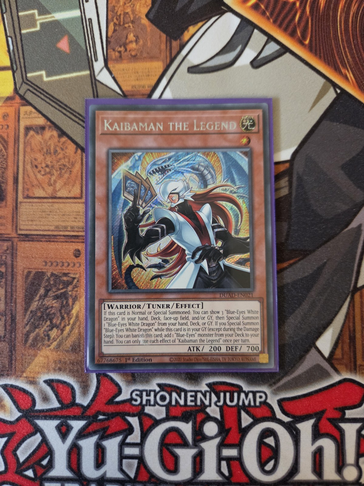 YUGIOH KAIBAMAN THE LEGEND DUAD-EN021 SECRET 1ST ED NM HOLO BLEED