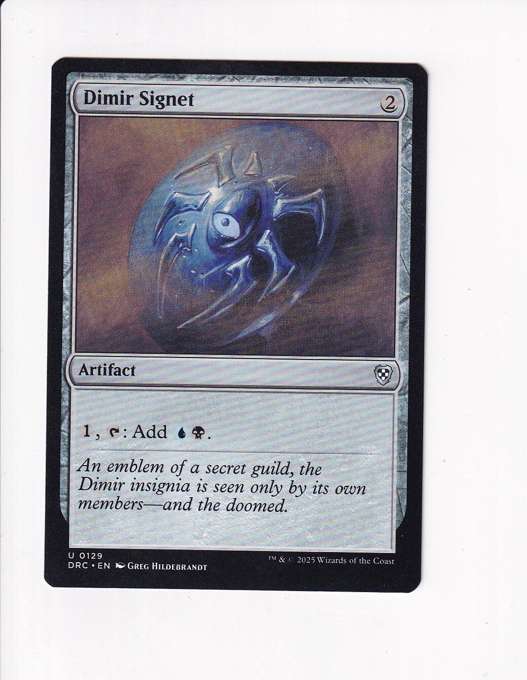 MAGIC THE GATHERING COMMANDER: AETHERDRIFT DIMIR SIGNET