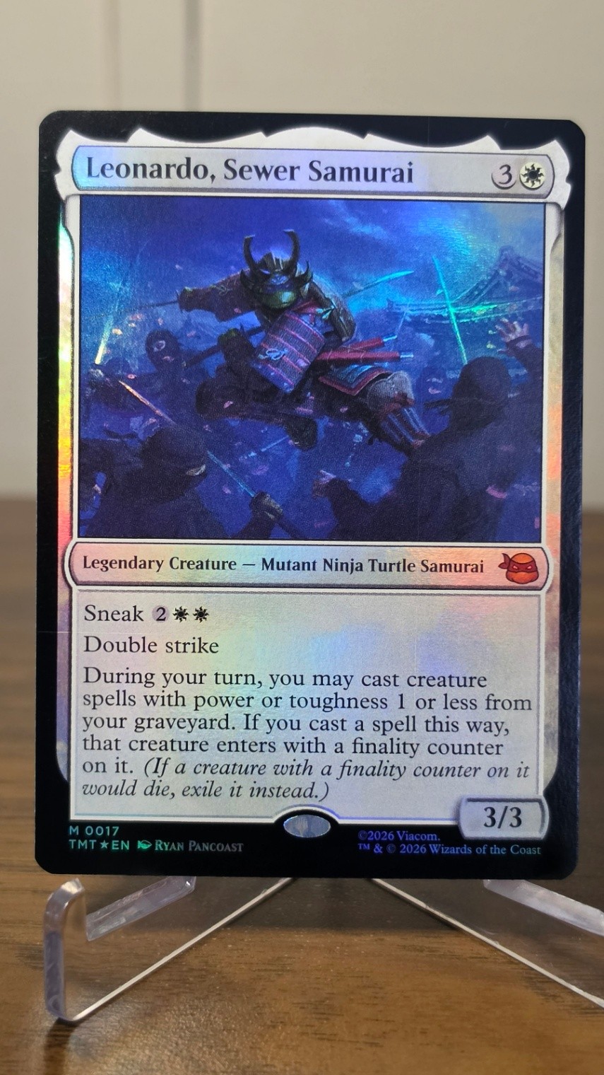 Leonardo, Sewer Samurai Foil M Teenage Mutant Ninja Turtles 17 NM