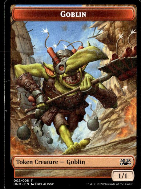 Unsanctioned #12 Goblin // Giant Teddy Bear Double-sided Token