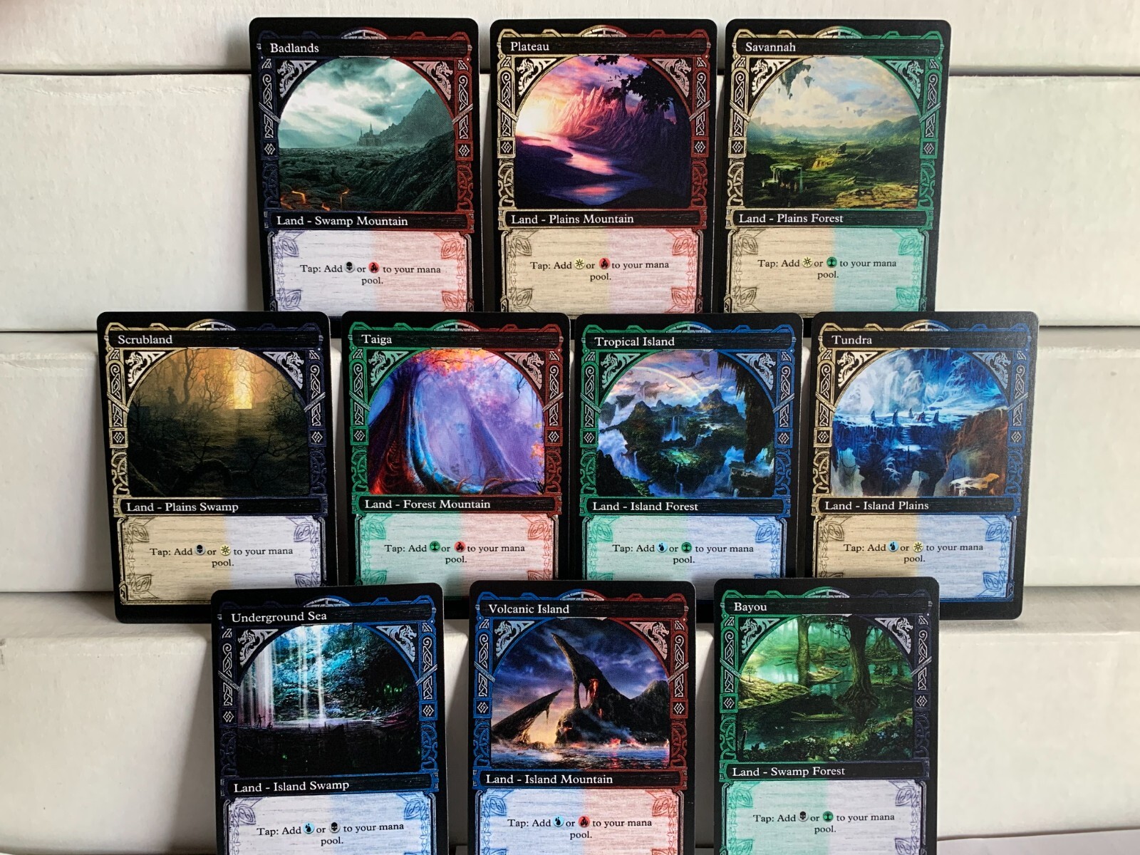 Dual Lands Alternate Art Version Underground Sea Tundra Tropical Volcanic Island