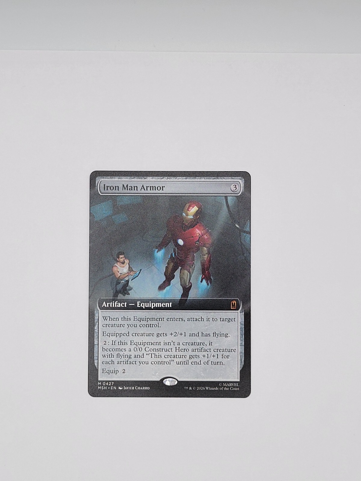 MTG Iron Man Armor (Extended Art) Non-Foil #427 – Marvel Super Heroes (MSH)
