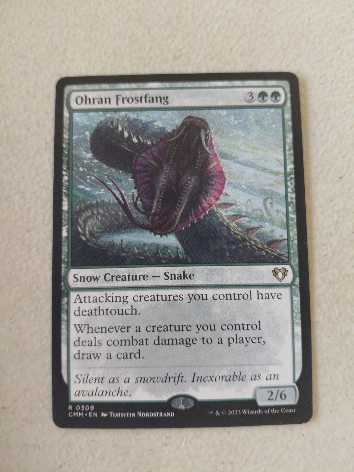 Ohran Frostfang Commander: Secrets of Strixhaven Regular #86