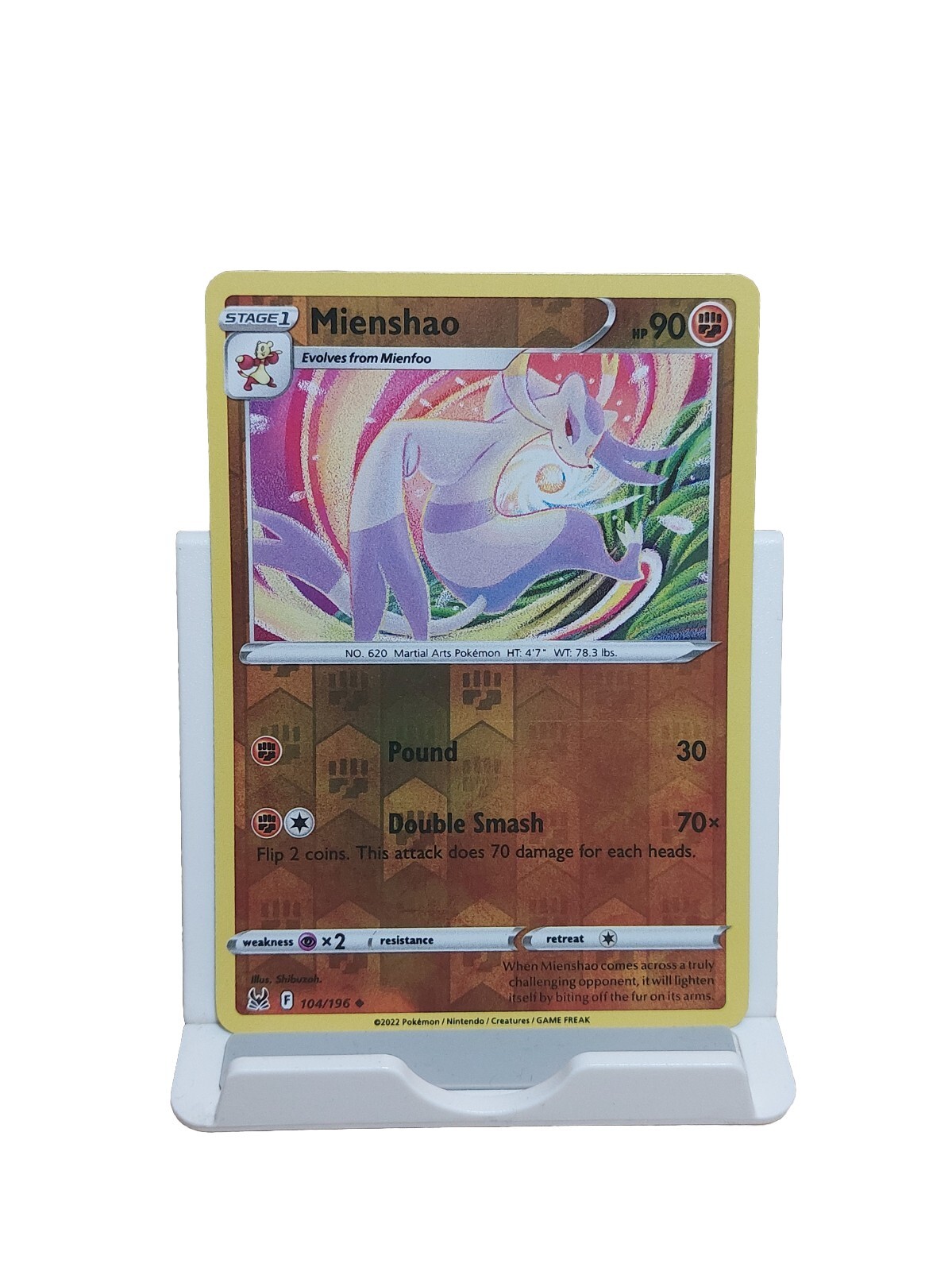 Mienshao 104/196 Reverse Holo Lost Origin Pokemon