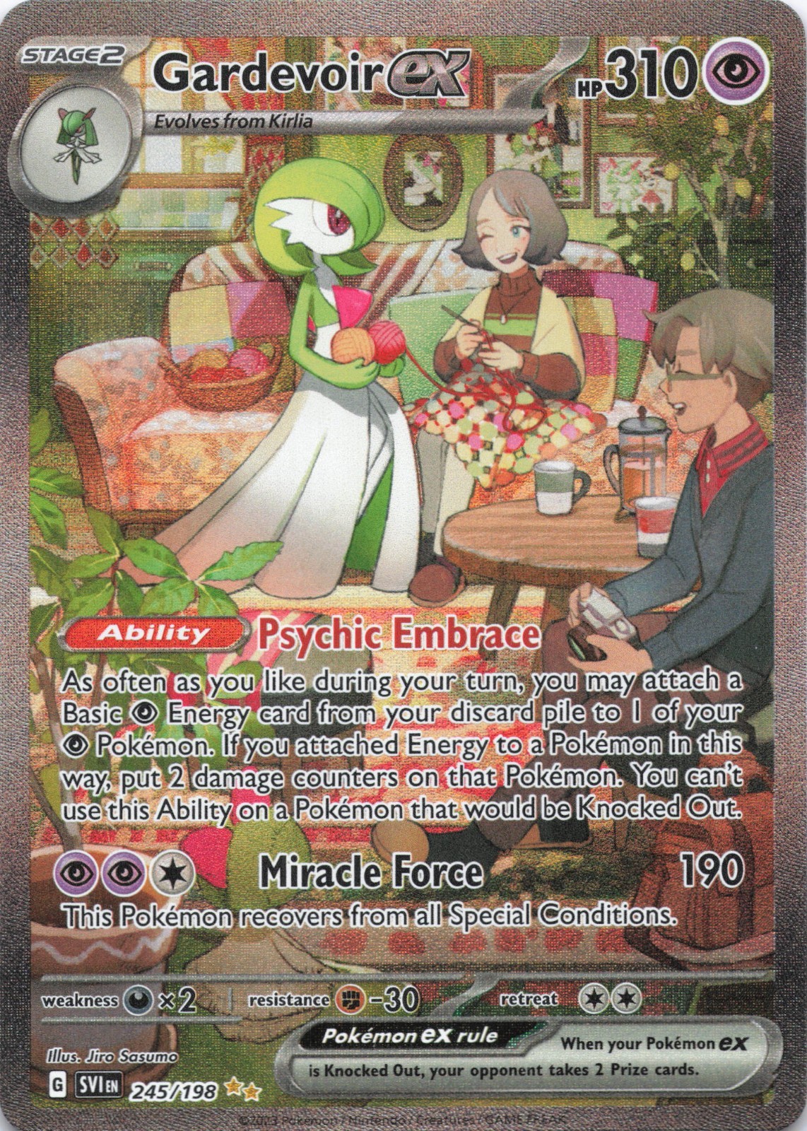 Gardevoir EX 245/198 Pokemon card Scarlet and Violet NM/M