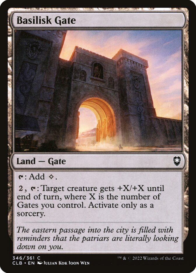 Basilisk Gate (346) Battle for Baldur’s Gate x4 4x CLB MTG Playset Magic