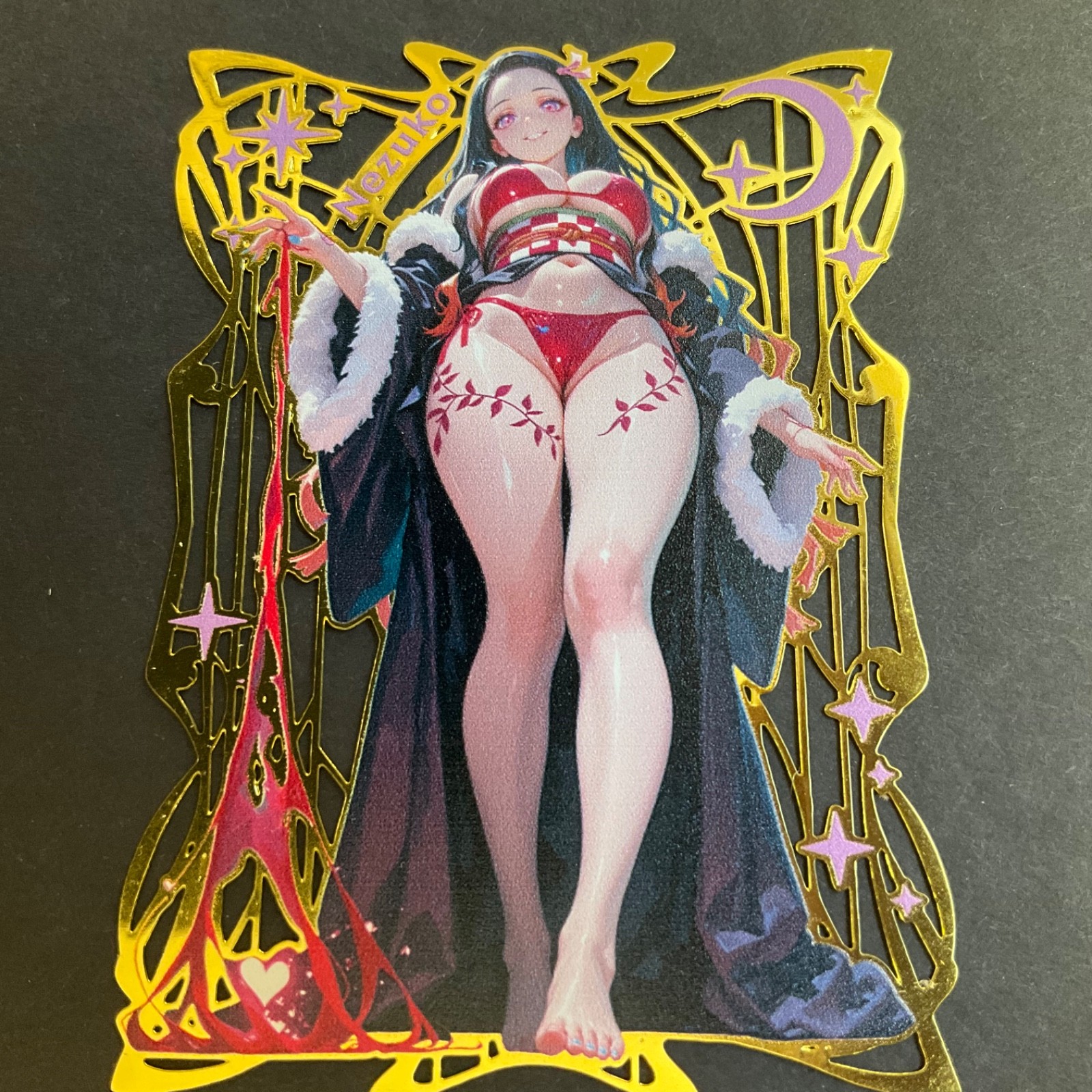 Goddess Story Gold METAL Card – Random Serial Number #/200! Nezuko Anime Demon