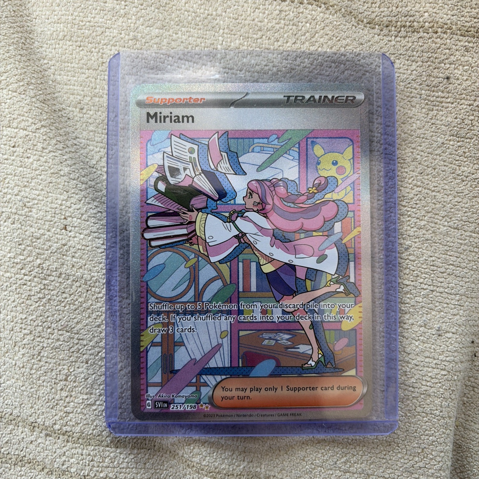 Miriam 251/198 Sv01: Scarlet & Violet Base Set Holo Trainer Gull Art