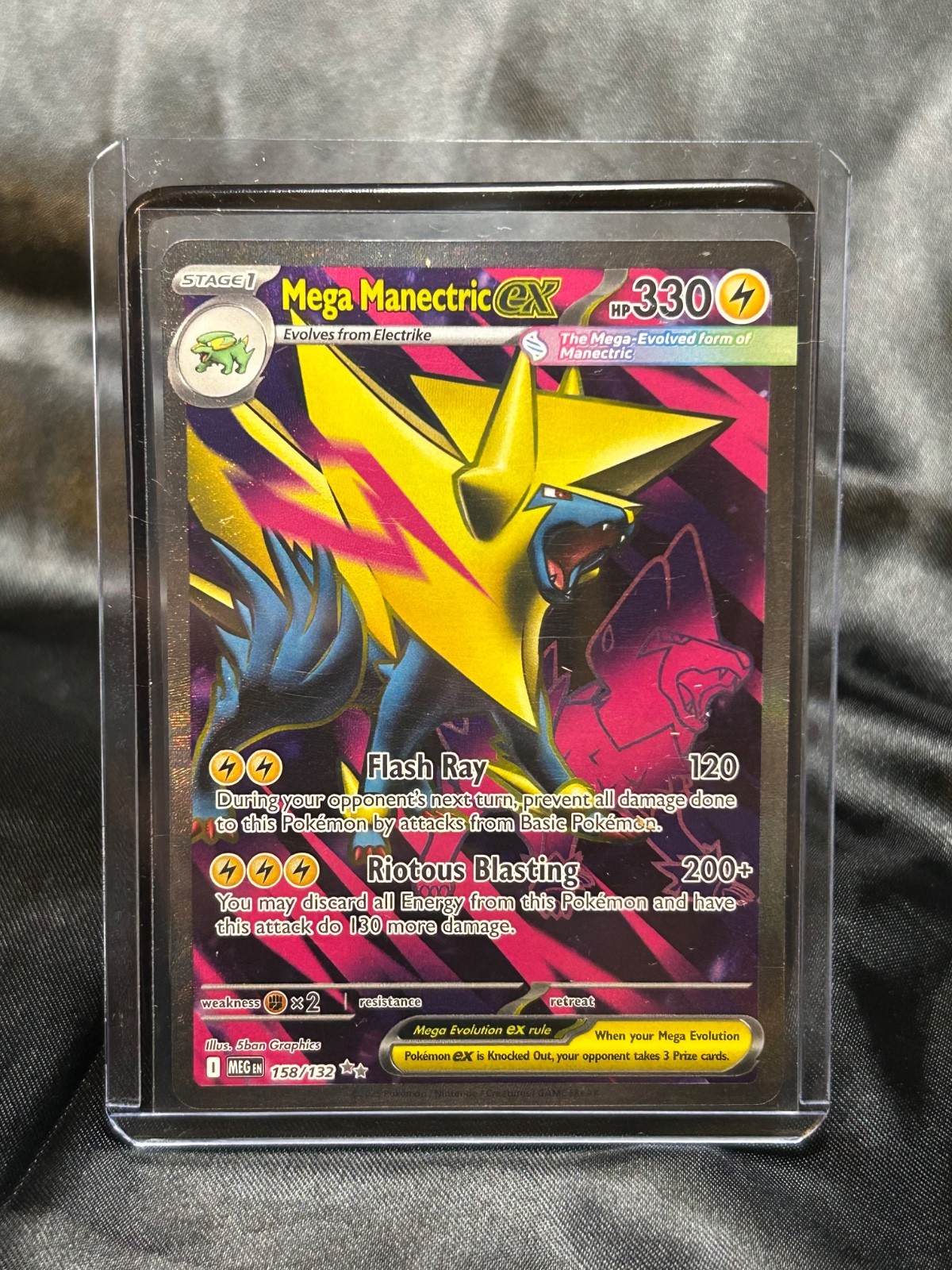 Mega Manectric Ex #158 Pokemon Mega Evolution
