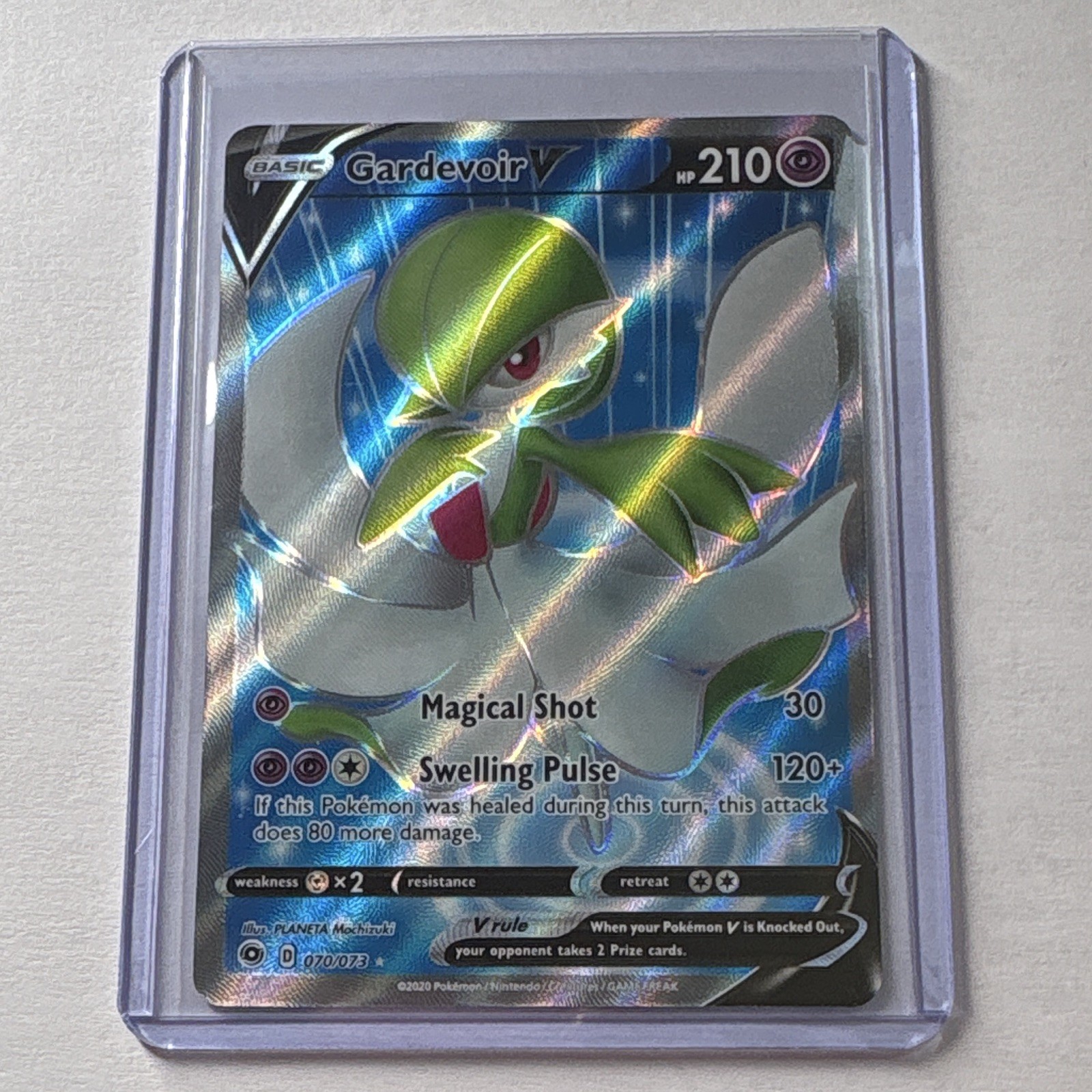 Gardevoir V 70/73 Champion’s Path Pokemon Full Art Holo Ultra Rare English NM/M