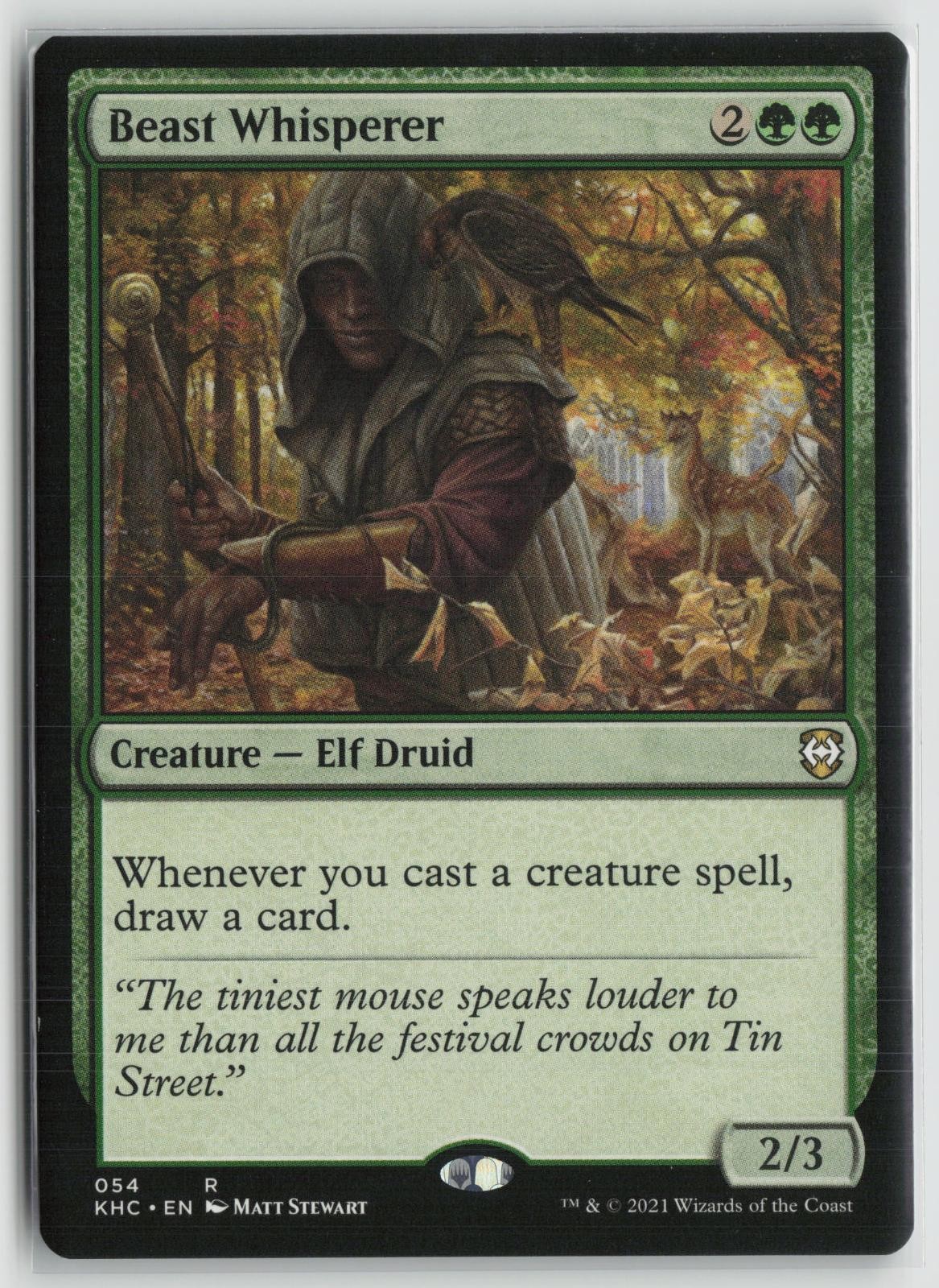 Beast Whisperer Near Mint 54 Kaldheim Magic: The Gathering
