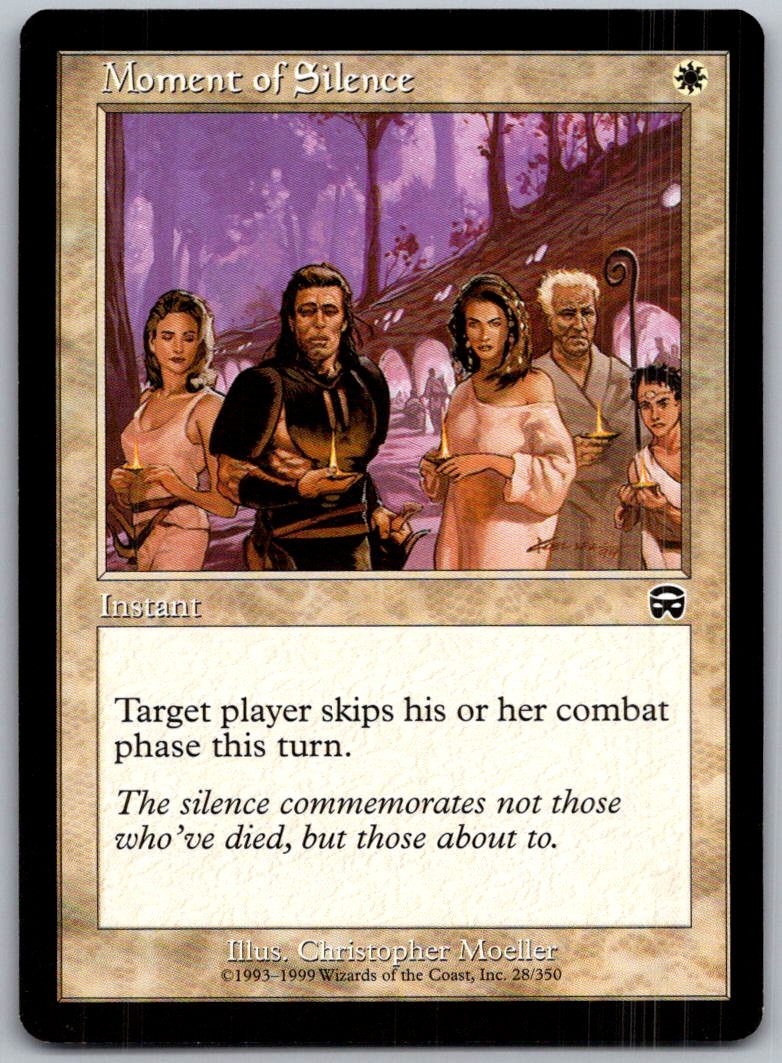 Moment of Silence 28 Common Mercadian Masques Magic: The Gathering LP