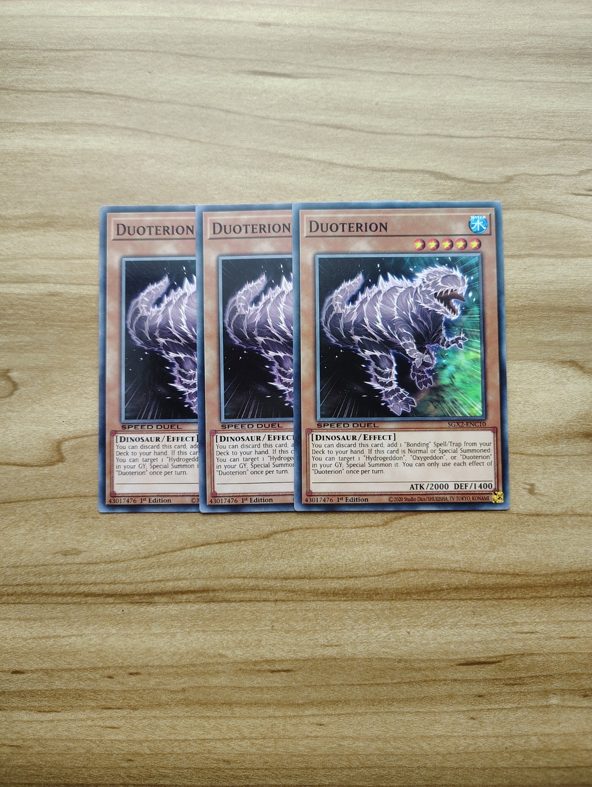 Yu-Gi-Oh! – Duoterion 3x – Near Mint (NM) – Full Playset – SGX2-ENC10