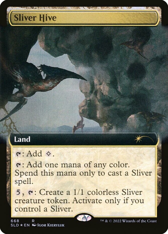 [1x] Sliver Hive – Foil – Extended Art Near Mint, English Secret Lair MTG Magic