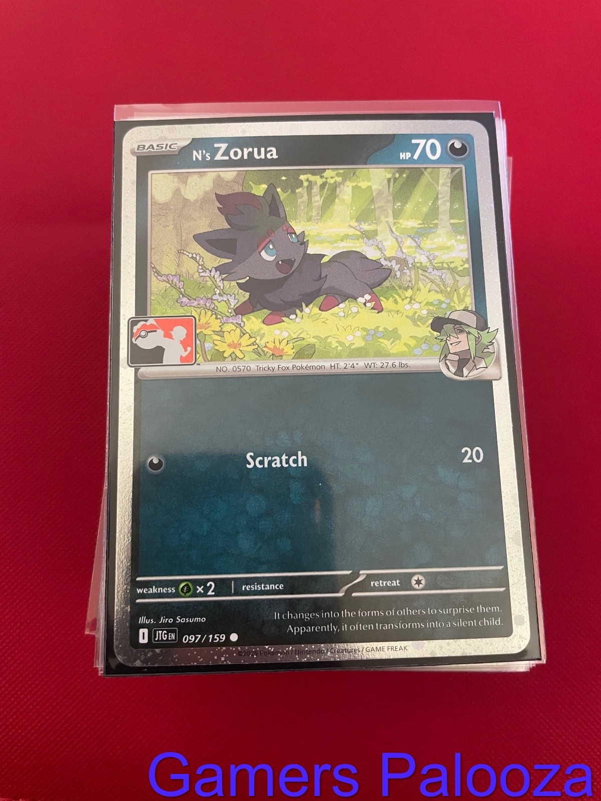 N’s Zorua (Cosmos Holo) 097/159 Common Prize Pack Series Cards Pokemon Near Mint