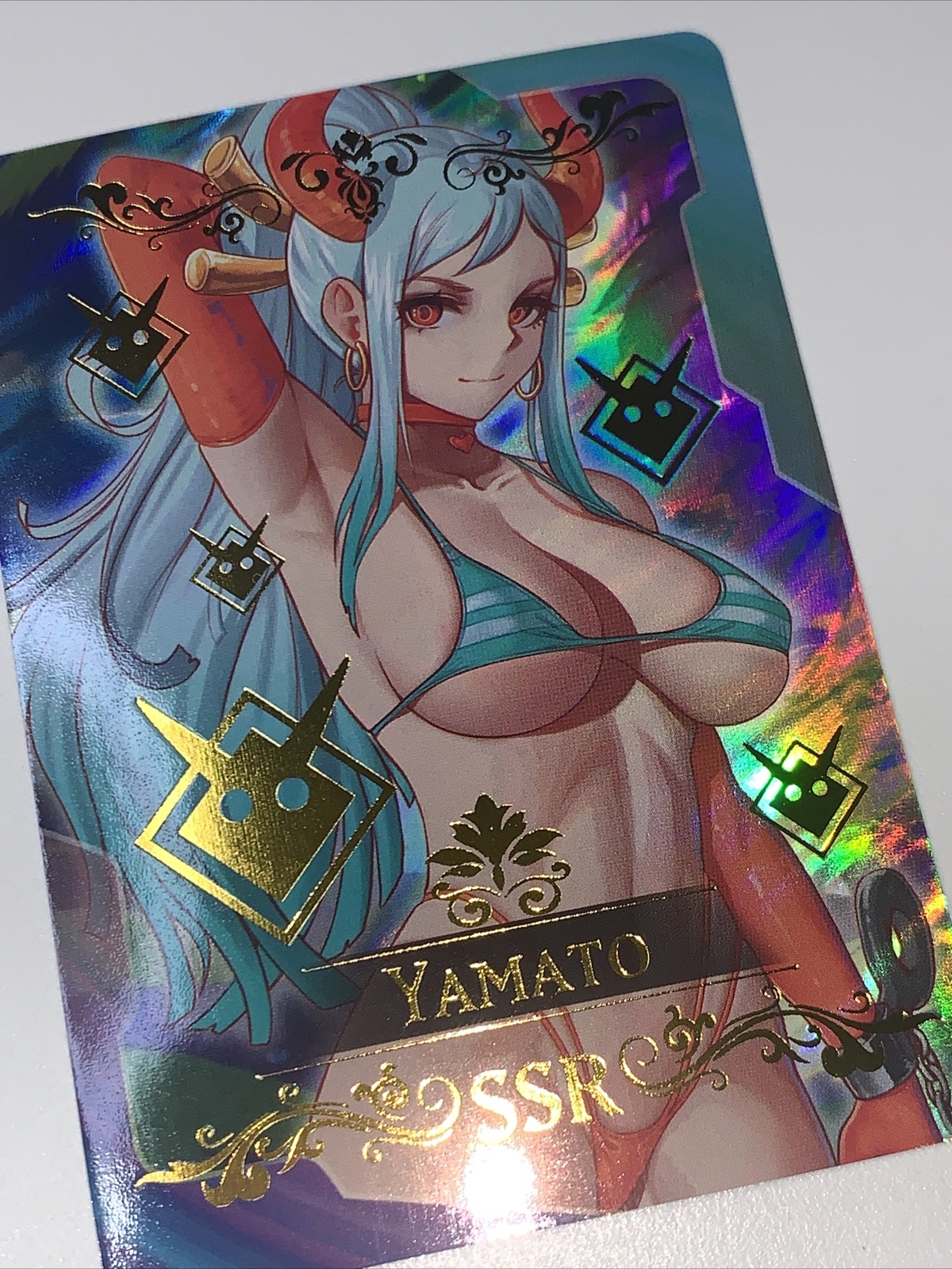 YAMATO one Piece SSR Goddess Story Anime Waifu Card Girl Foil Doujin
