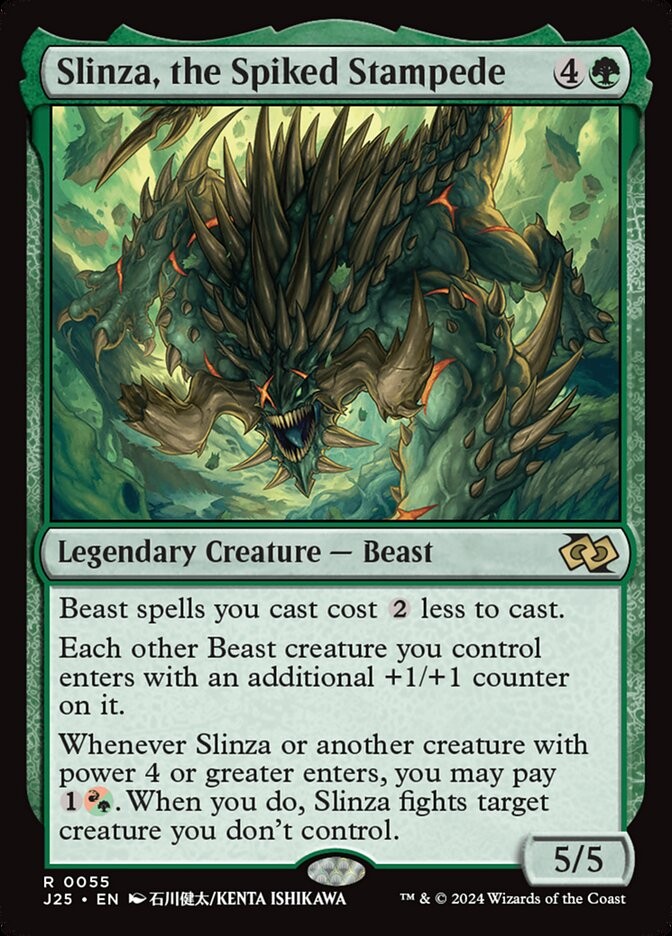MTG Slinza, the Spiked Stampede (55/779) Foundations Jumpstart LP